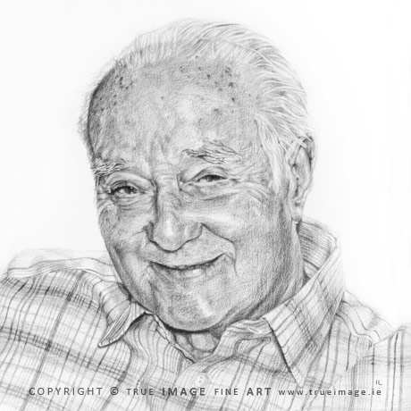 father-in-law portrait in pencil