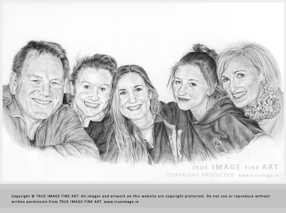 Buy Family Portrait Custom Custom Drawing Sketch Pencil Sketch Online in  India  Etsy