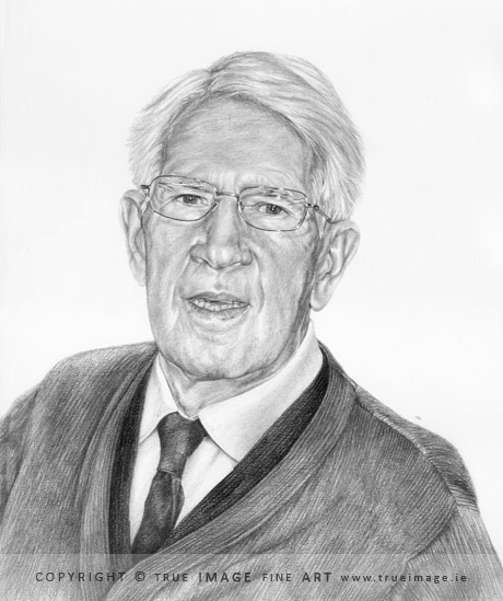 father portrait in pencil